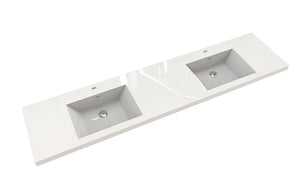 Eden 84" Free-standing Double Sinks Bathroom Vanity Set