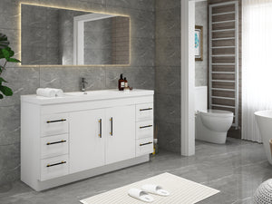 Elsa 60 Inch Free Standing Modern Bathroom Vanity - Single Sink