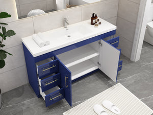 Elsa 60 Inch Free Standing Modern Bathroom Vanity - Single Sink