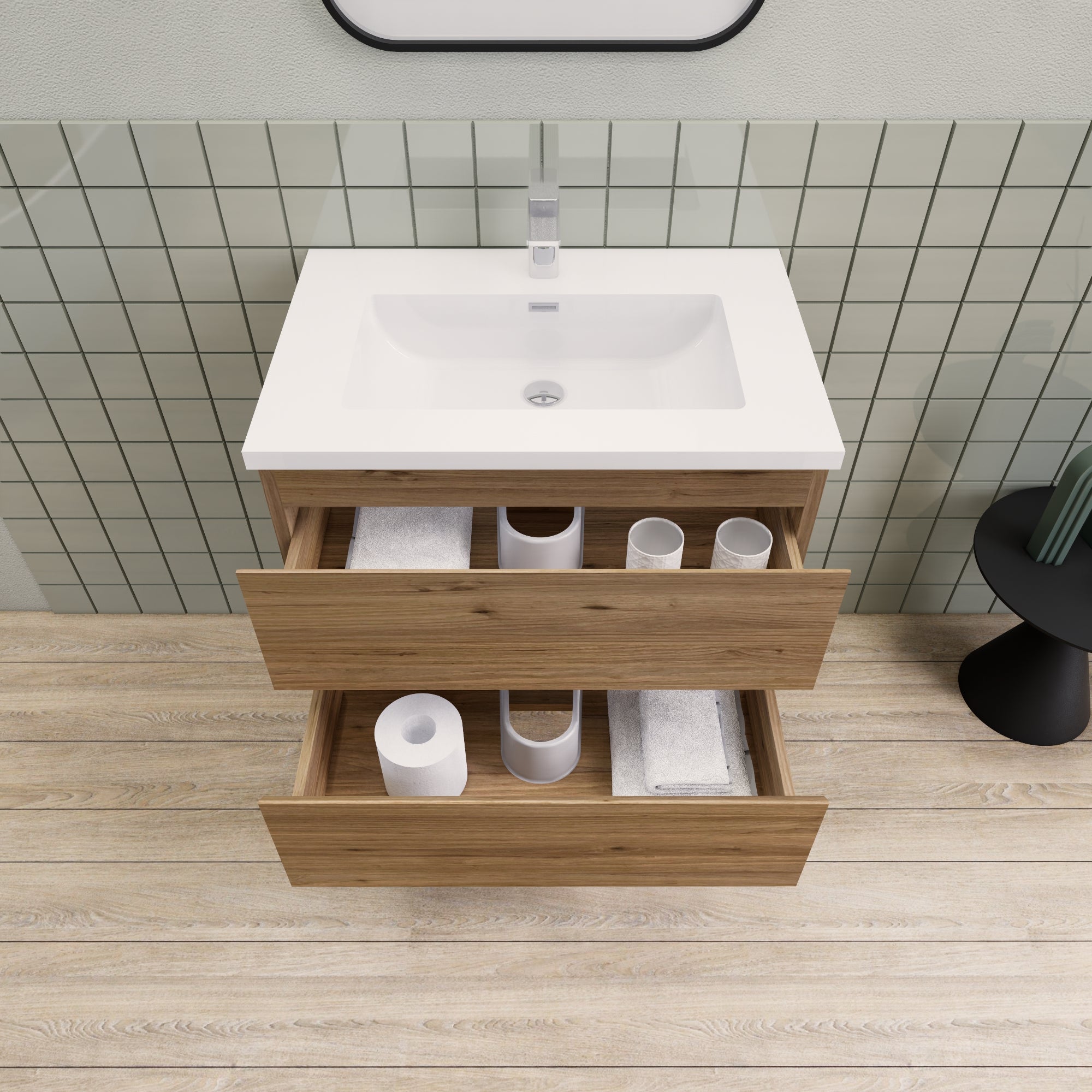 Barton 30 inch Floating Modern Bathroom Vanity