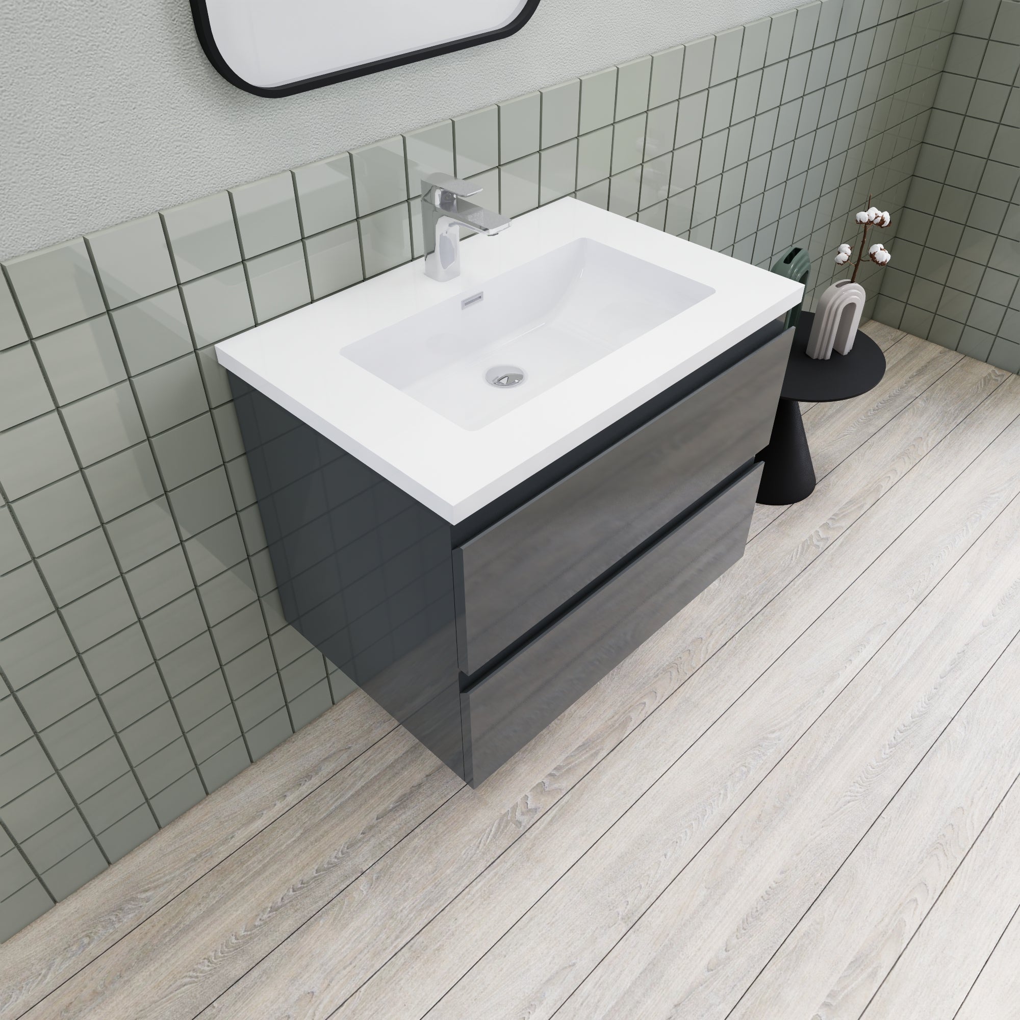 Barton 30 inch Floating Modern Bathroom Vanity