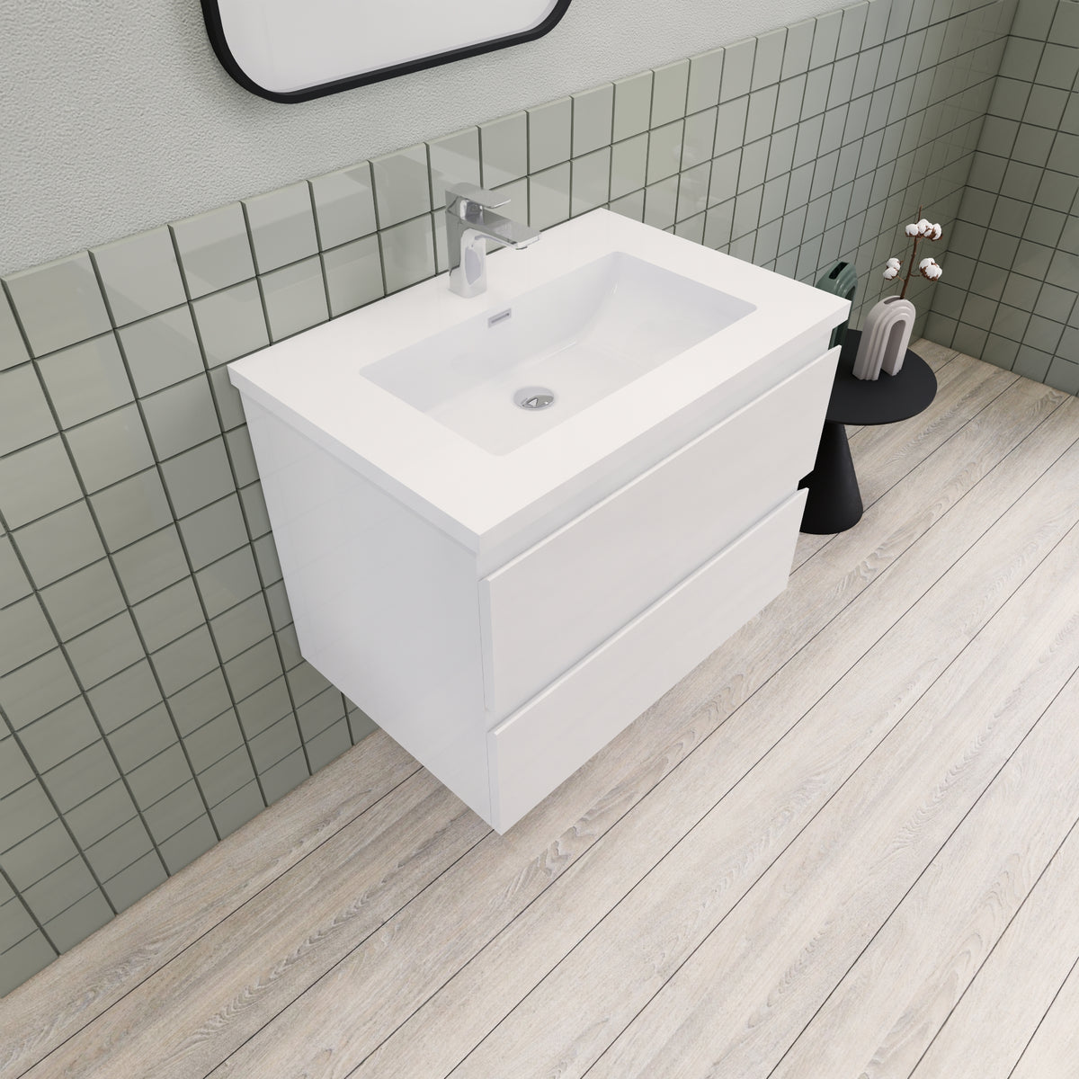 Barton 30 inch Floating Modern Bathroom Vanity – Elsa Bath Inc