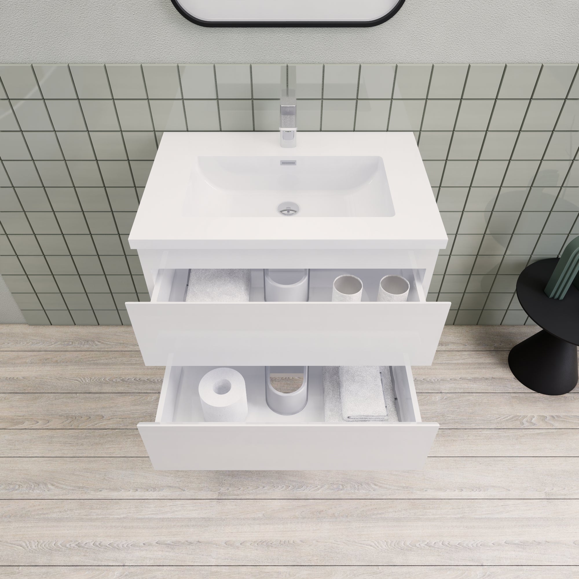 Barton 30 inch Floating Modern Bathroom Vanity