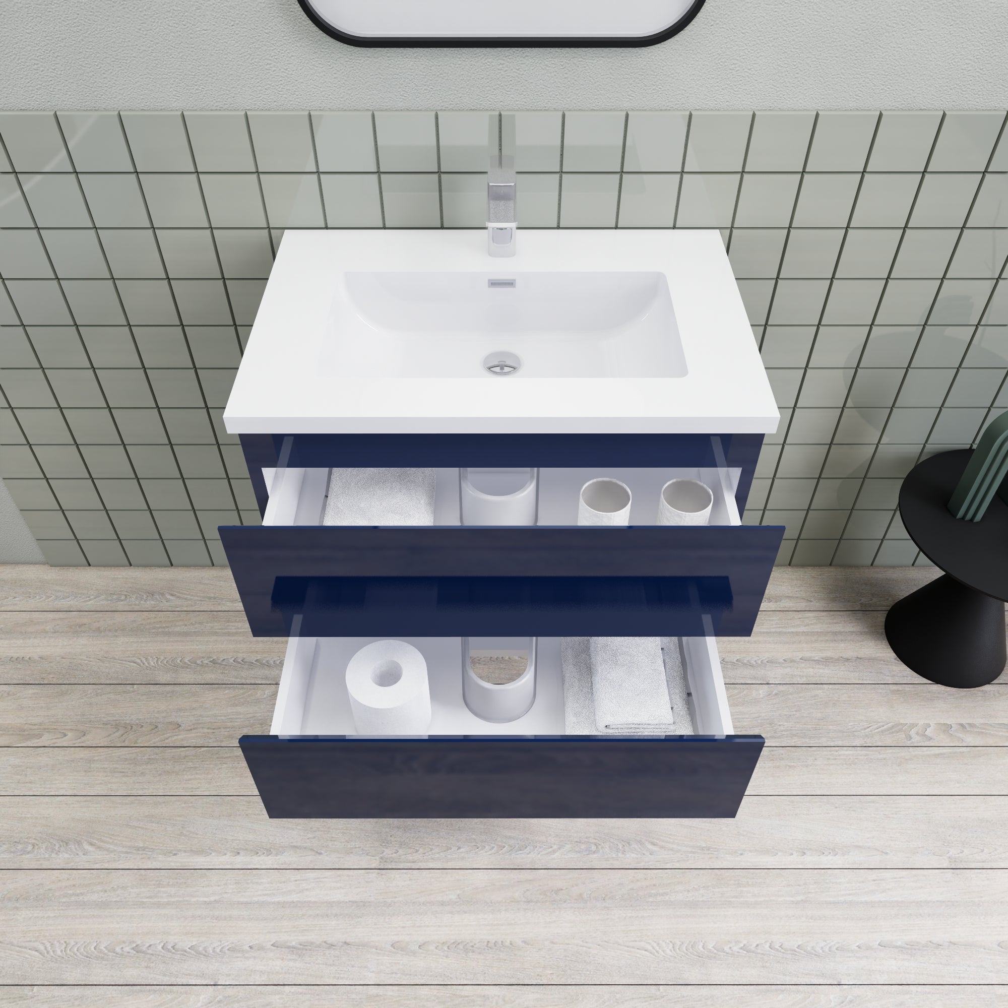 Barton 30 inch Floating Modern Bathroom Vanity