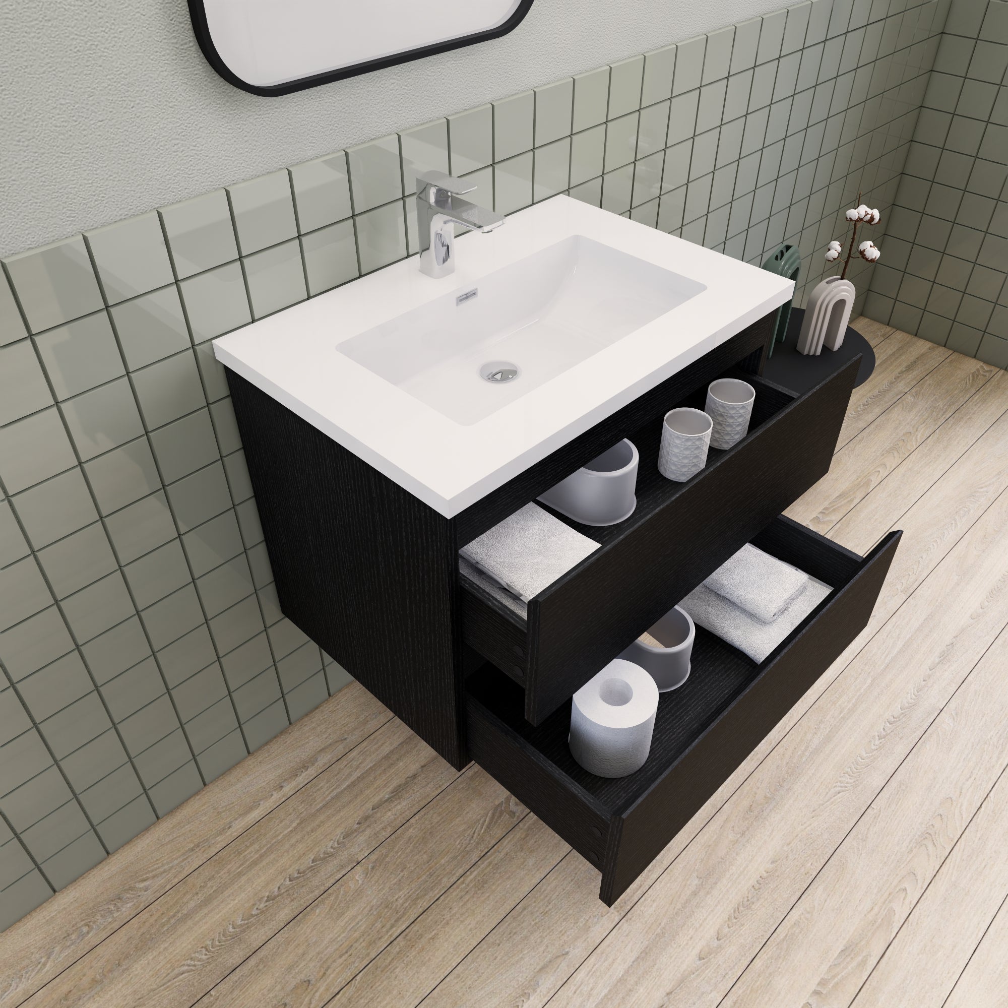 Barton 30 inch Floating Modern Bathroom Vanity