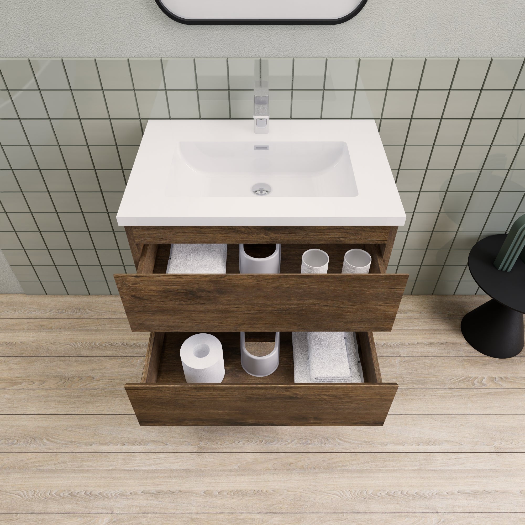 Barton 30 inch Floating Modern Bathroom Vanity