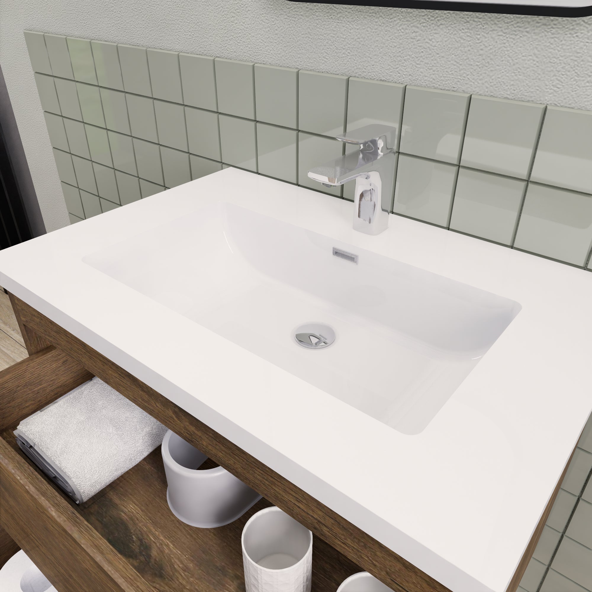 Barton 30 inch Floating Modern Bathroom Vanity