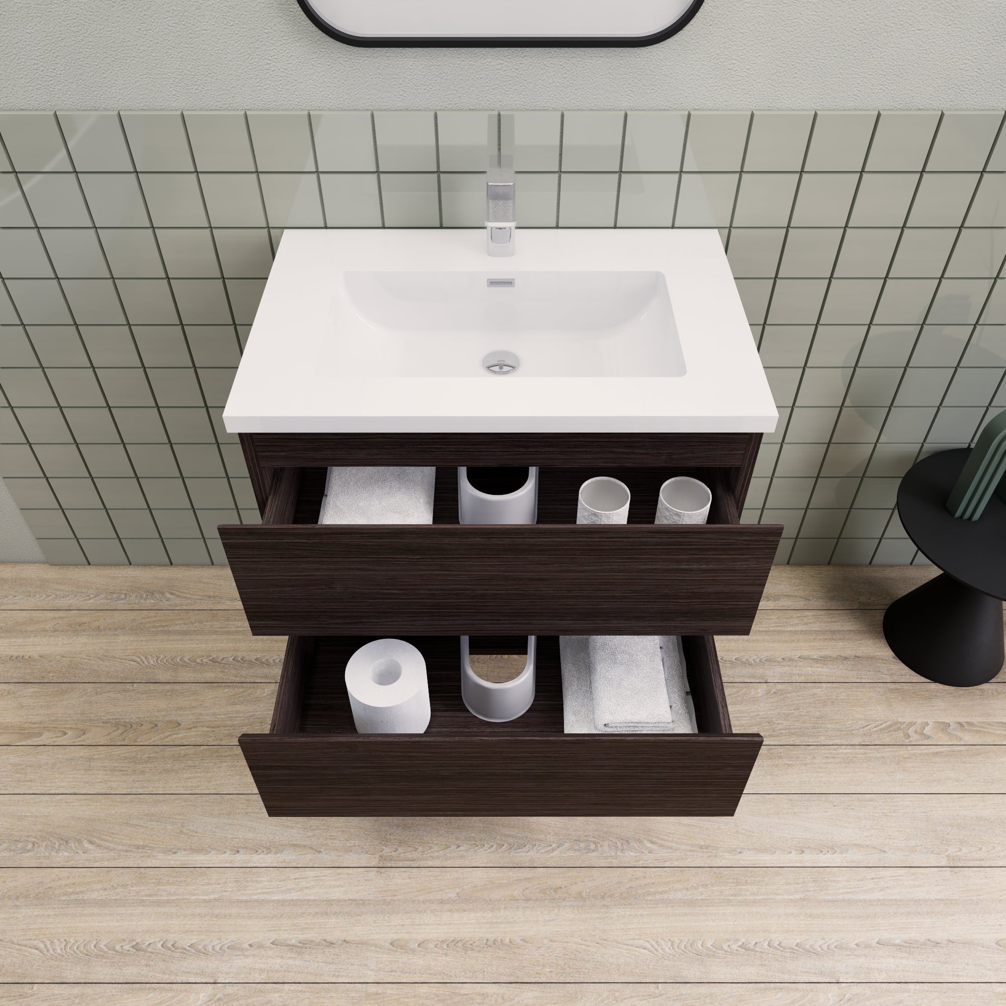 Barton 30 inch Floating Modern Bathroom Vanity