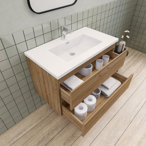 Barton 36 inch Floating Modern Bathroom Vanity