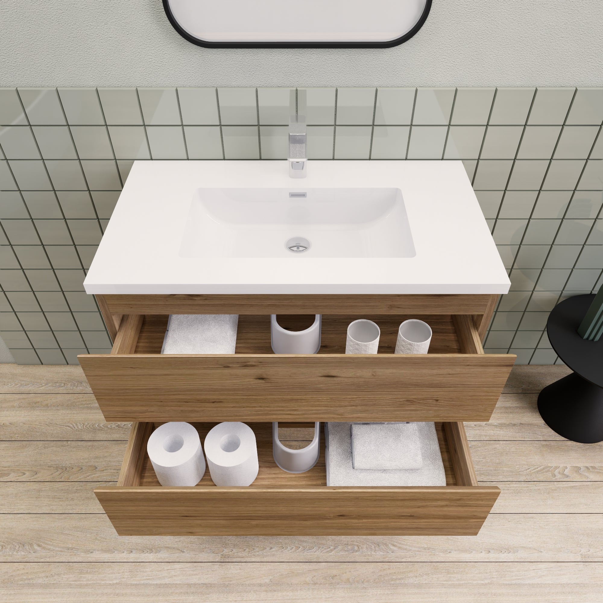 Barton 36 inch Floating Modern Bathroom Vanity