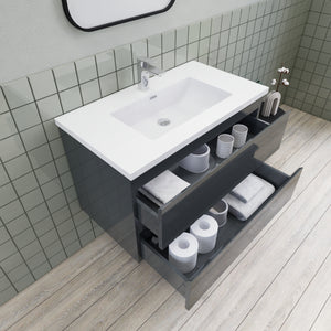 Barton 36 inch Floating Modern Bathroom Vanity