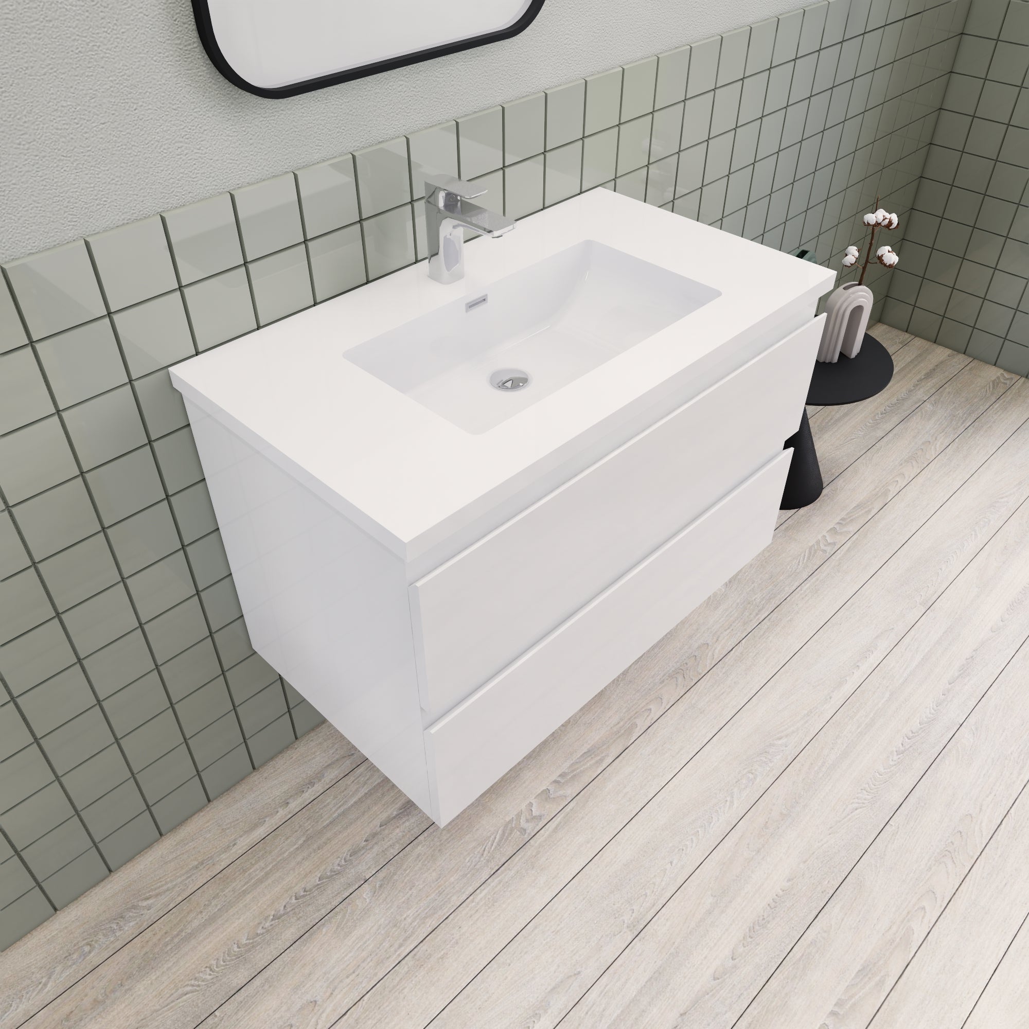 Barton 36 inch Floating Modern Bathroom Vanity