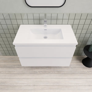 Barton 36 inch Floating Modern Bathroom Vanity