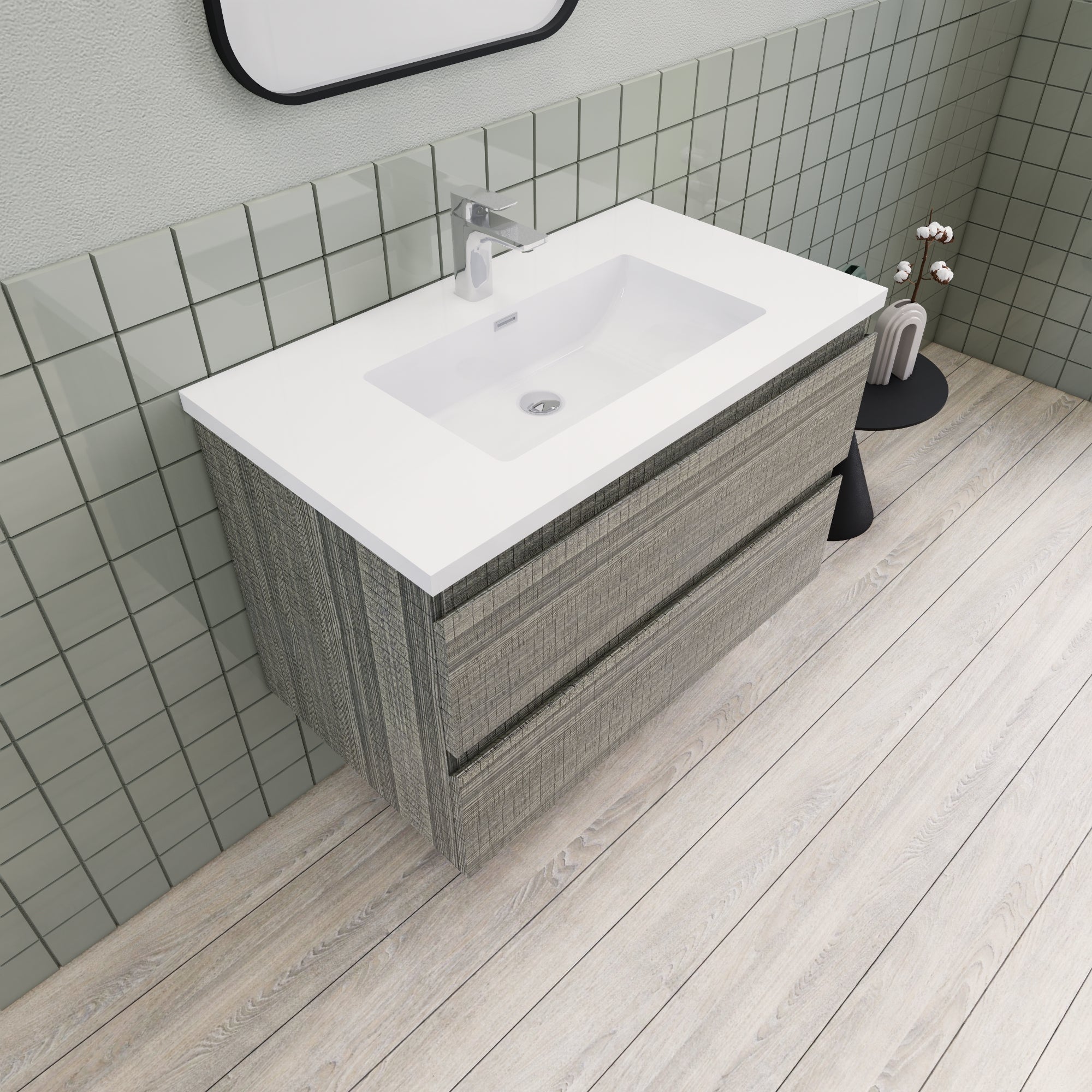 Barton 36 inch Floating Modern Bathroom Vanity