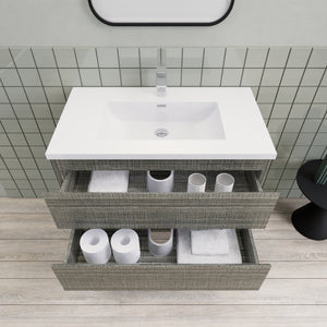 Barton 36 inch Floating Modern Bathroom Vanity