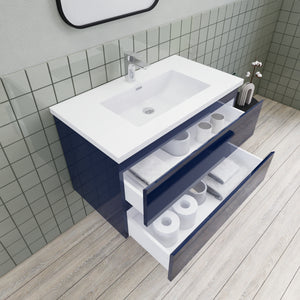 Barton 36 inch Floating Modern Bathroom Vanity