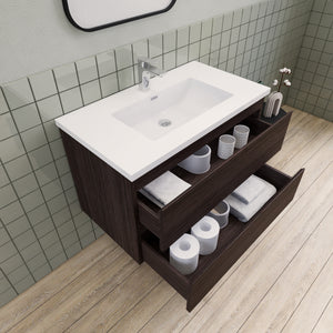 Barton 36 inch Floating Modern Bathroom Vanity