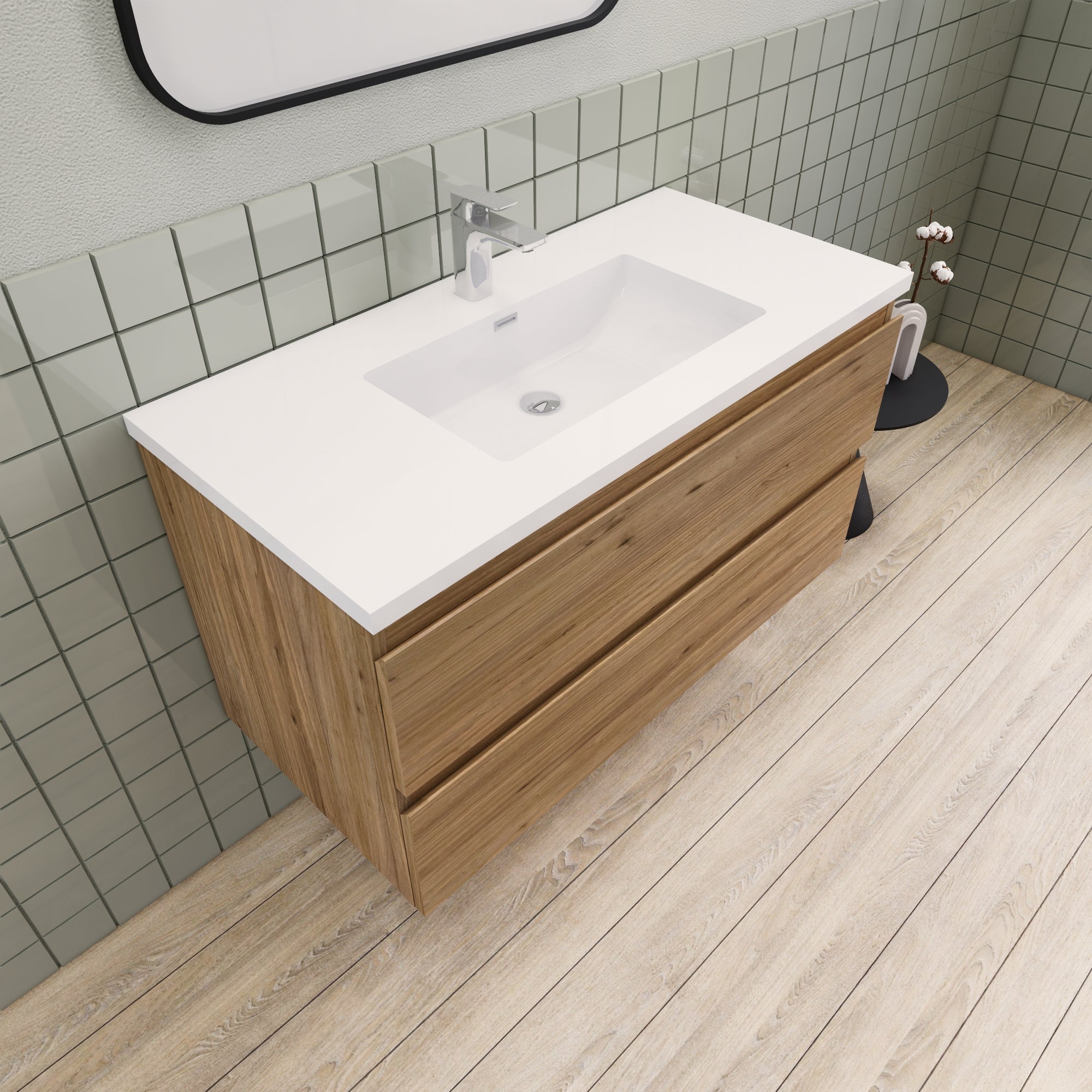 Barton 42 inch Floating Modern Bathroom Vanity