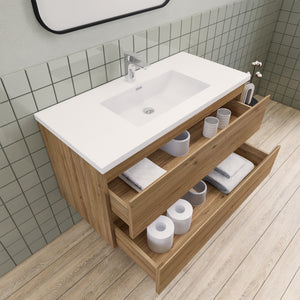 Barton 42 inch Floating Modern Bathroom Vanity