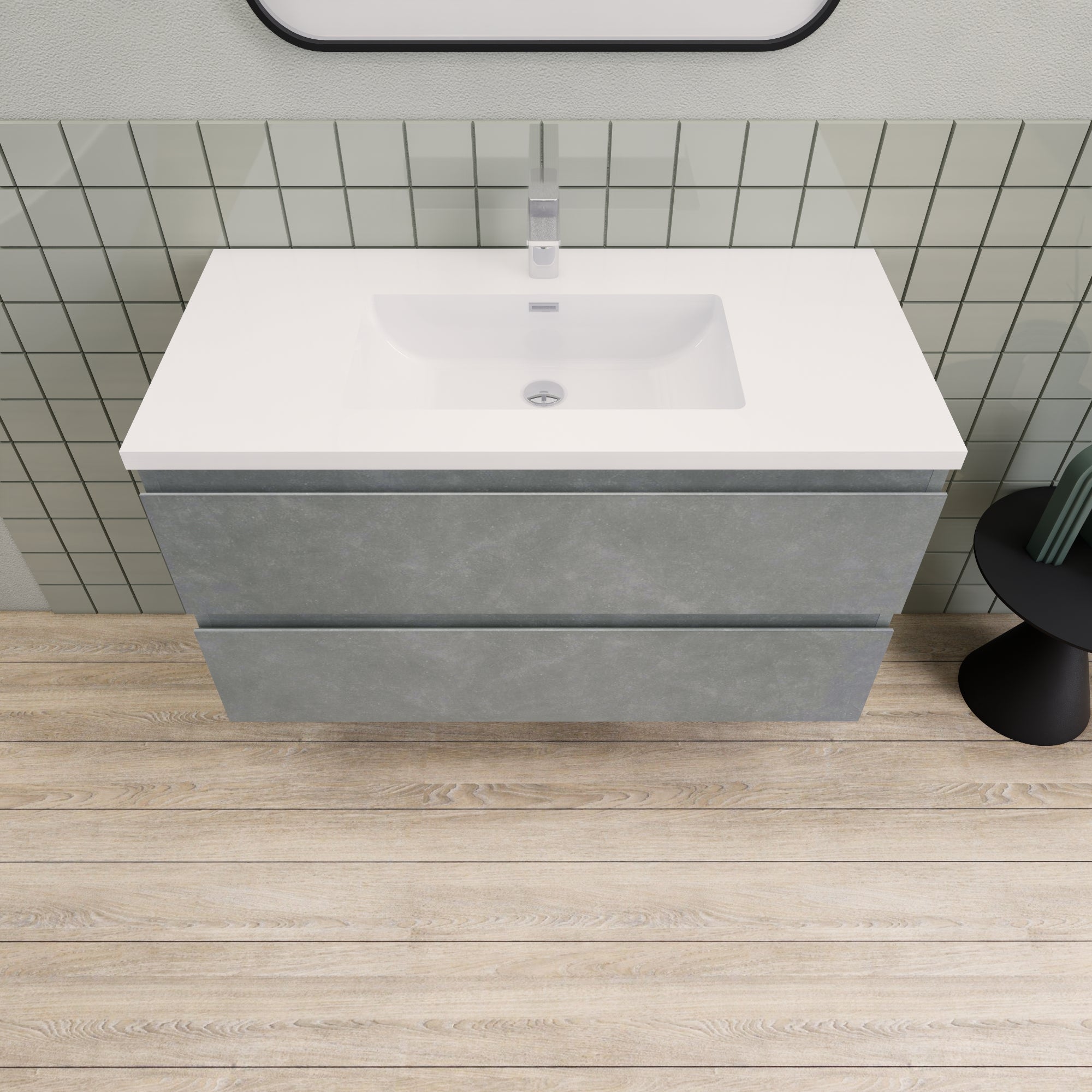 Barton 42 inch Floating Modern Bathroom Vanity