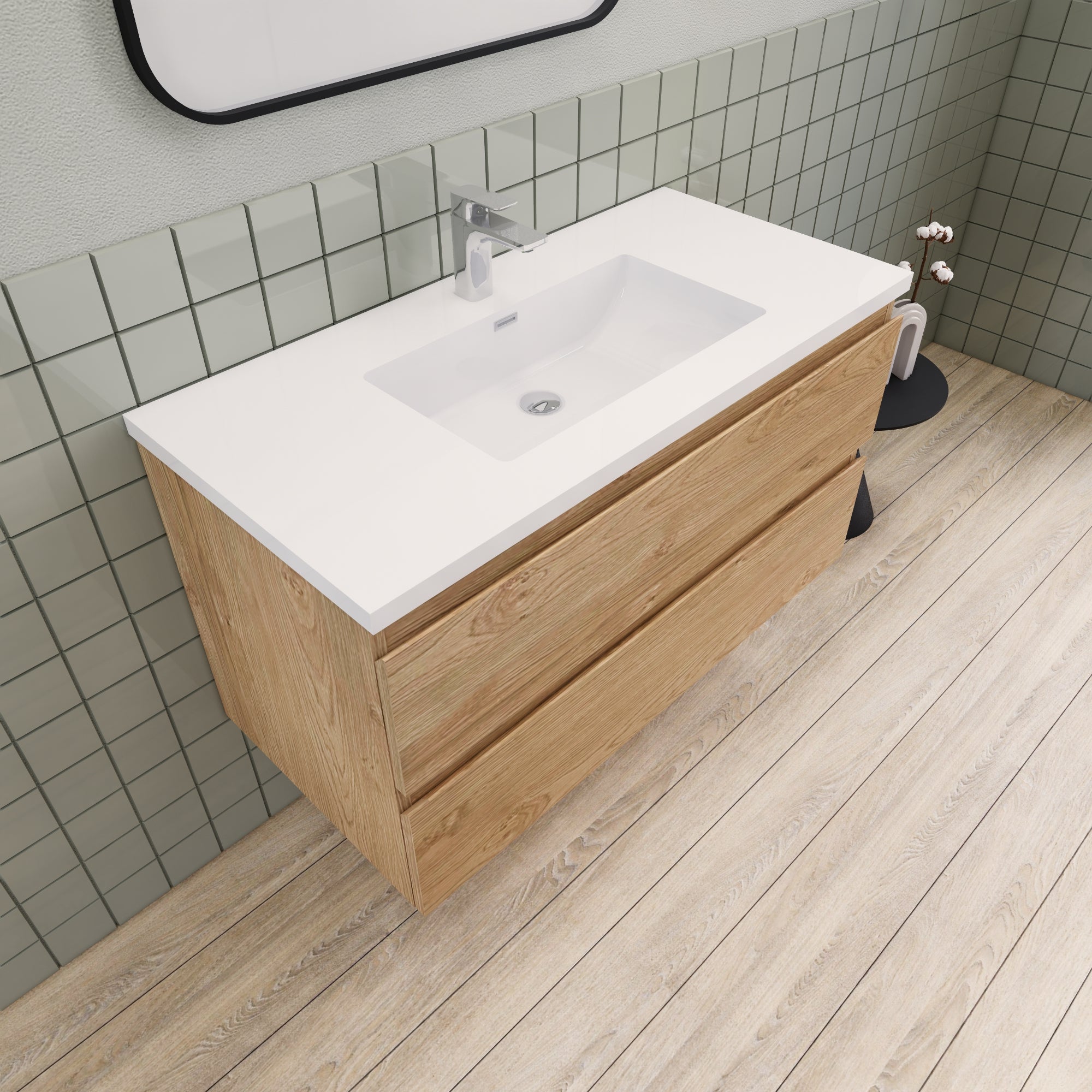 Barton 42 inch Floating Modern Bathroom Vanity