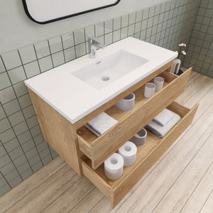 Barton 42 inch Floating Modern Bathroom Vanity