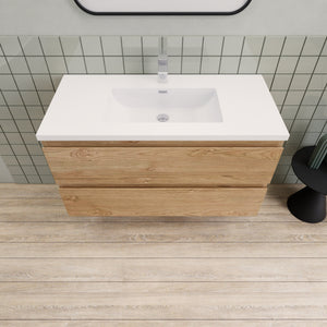 Baylor Floating Open Storage Single Bathroom Vanity (42)