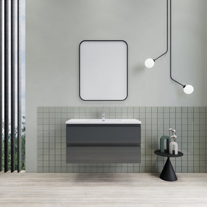 Barton 42 inch Floating Modern Bathroom Vanity