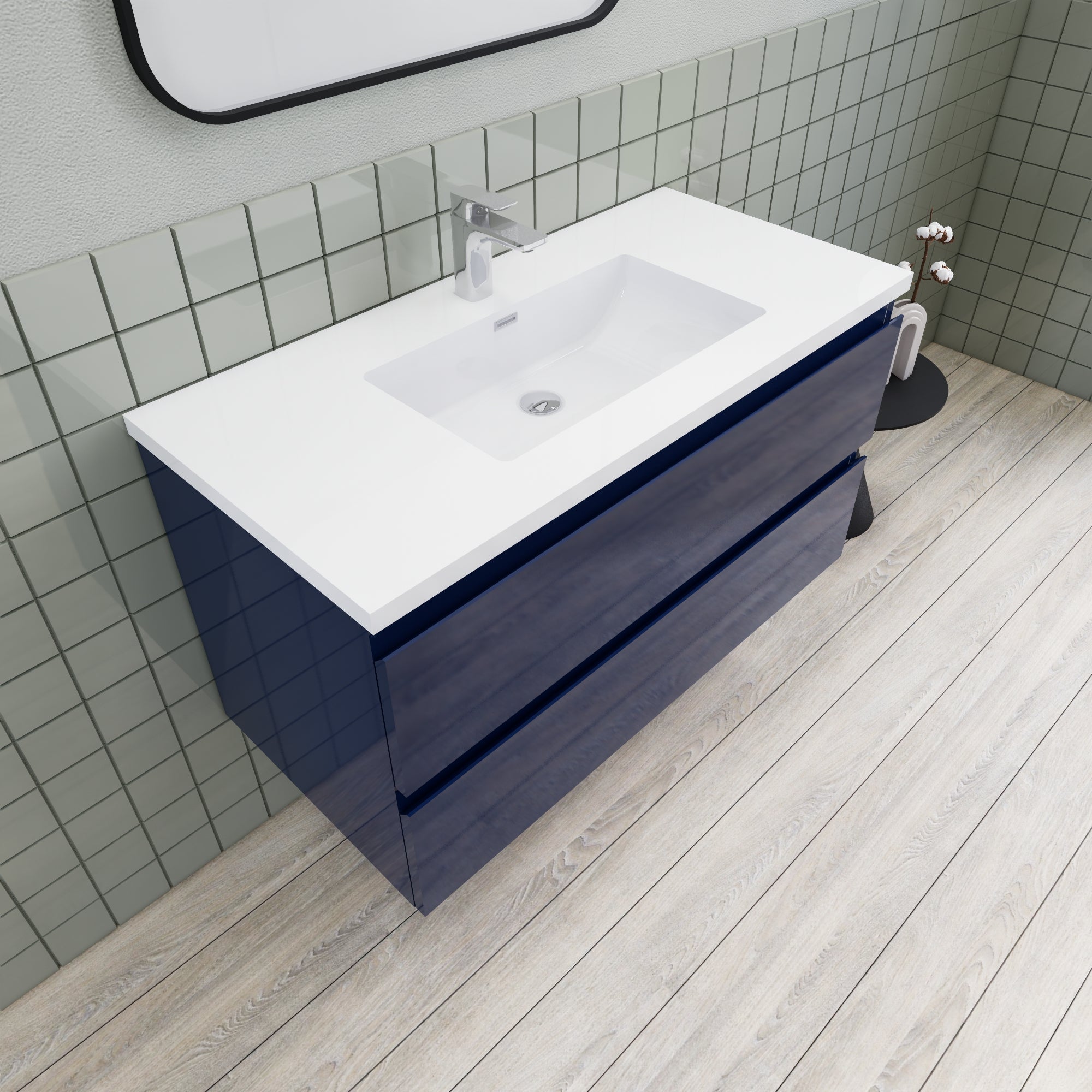 Barton 42 inch Floating Modern Bathroom Vanity