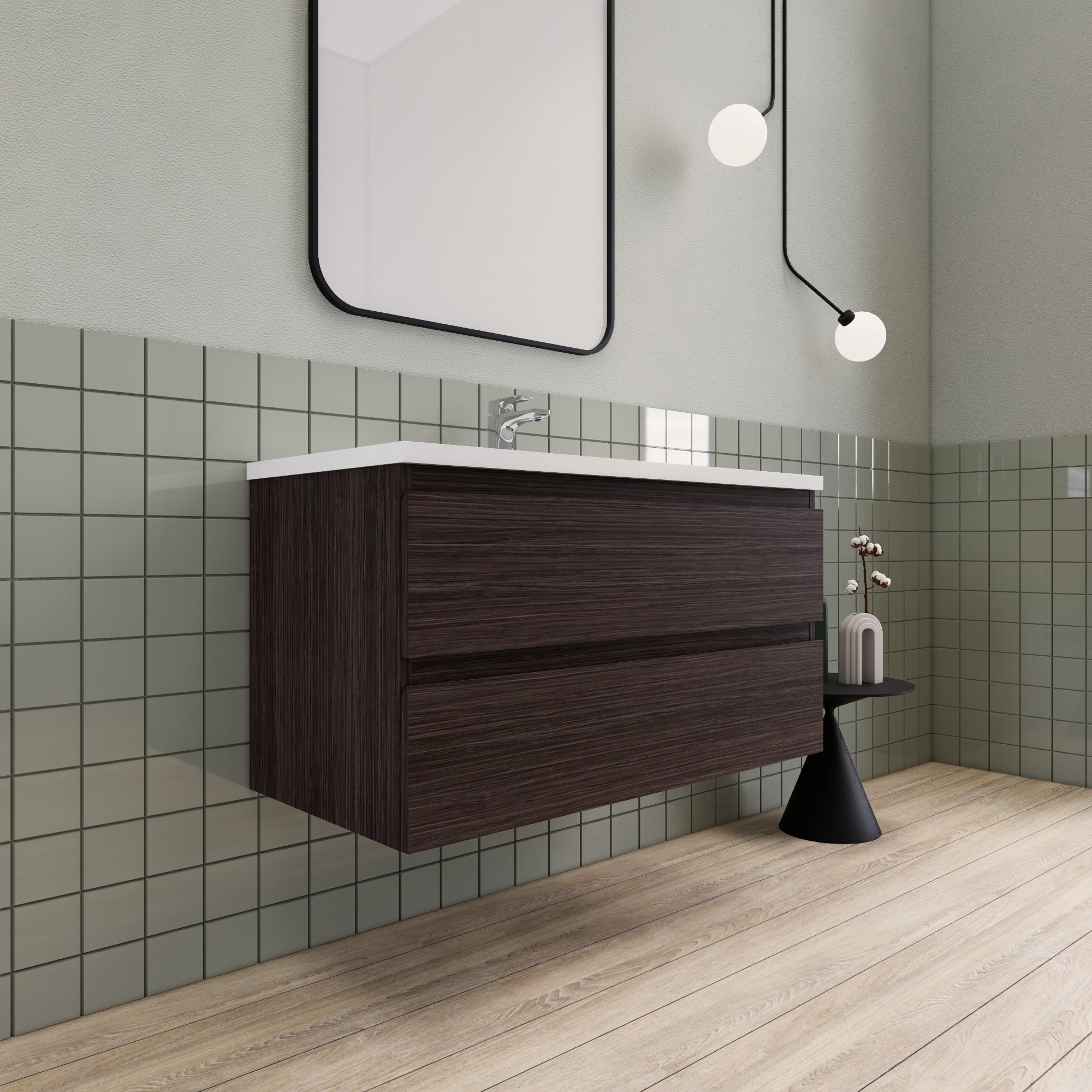 Barton 42 inch Floating Modern Bathroom Vanity