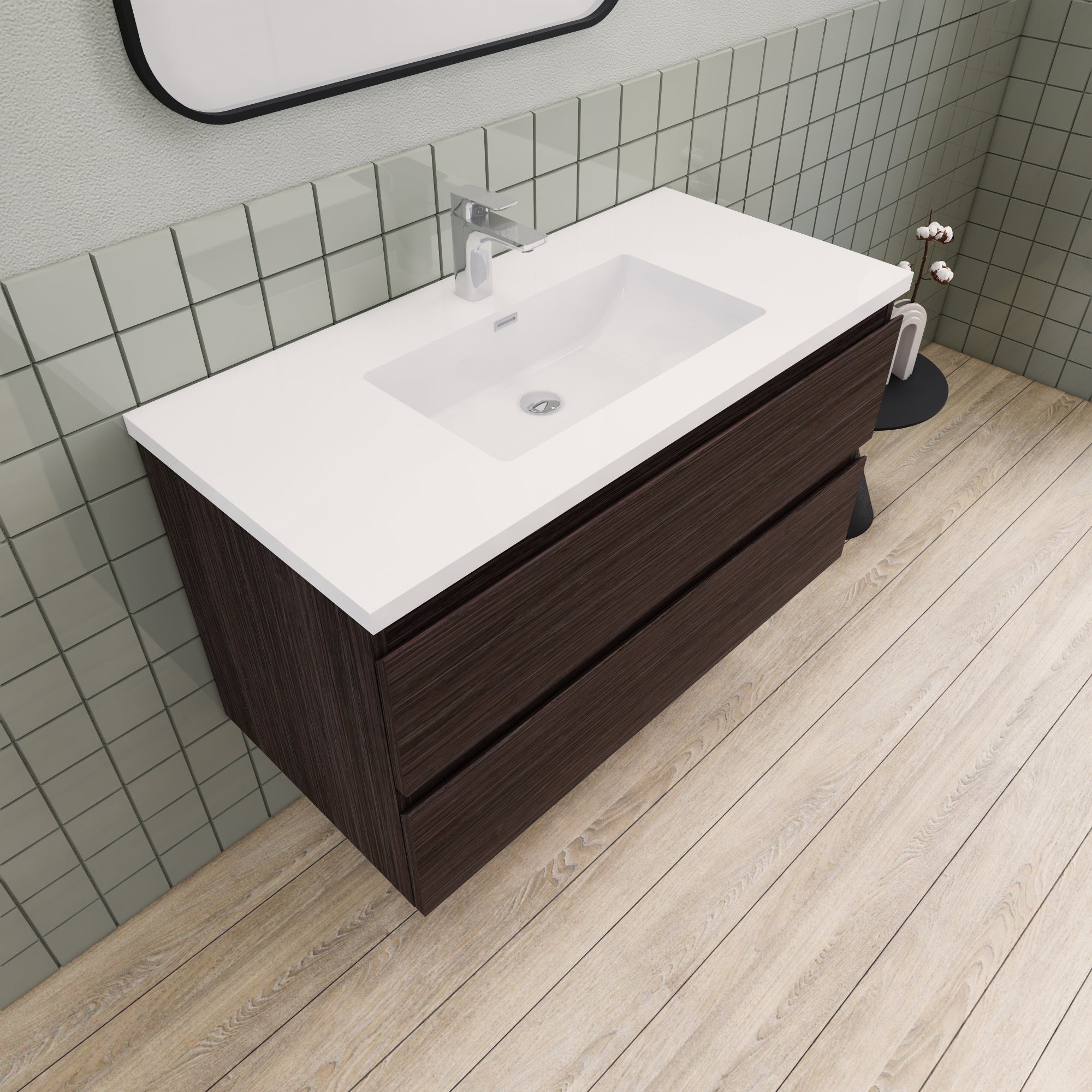 Barton 42 inch Floating Modern Bathroom Vanity