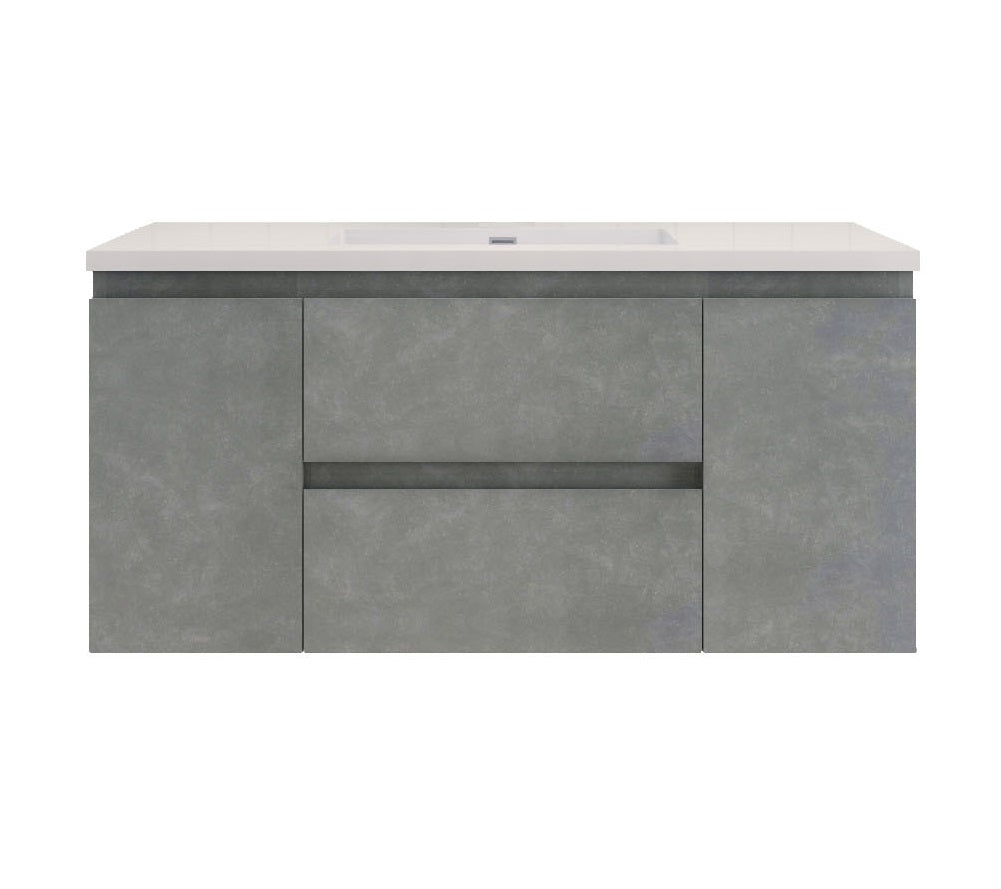 Barton 60 inch Single Sink Floating Modern Bathroom Vanity