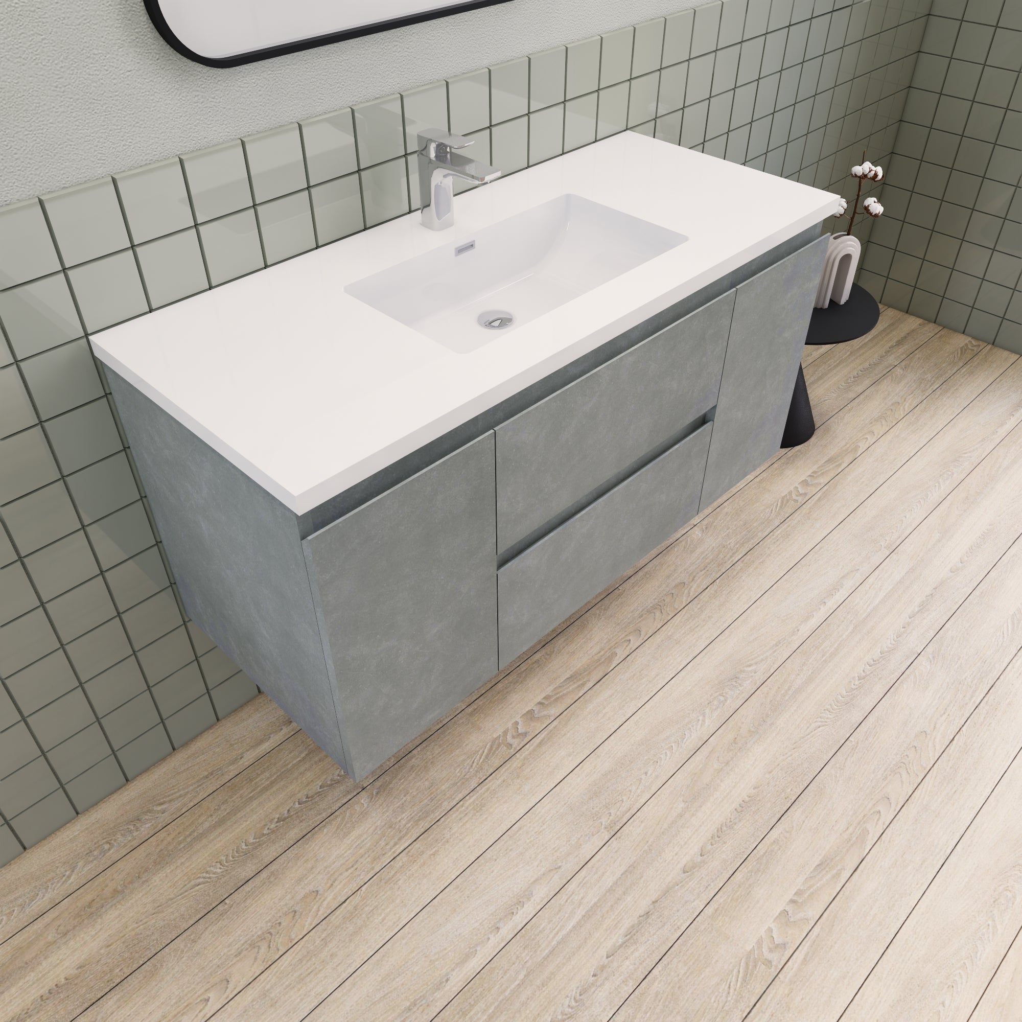 Barton 48 inch Floating Modern Bathroom Vanity