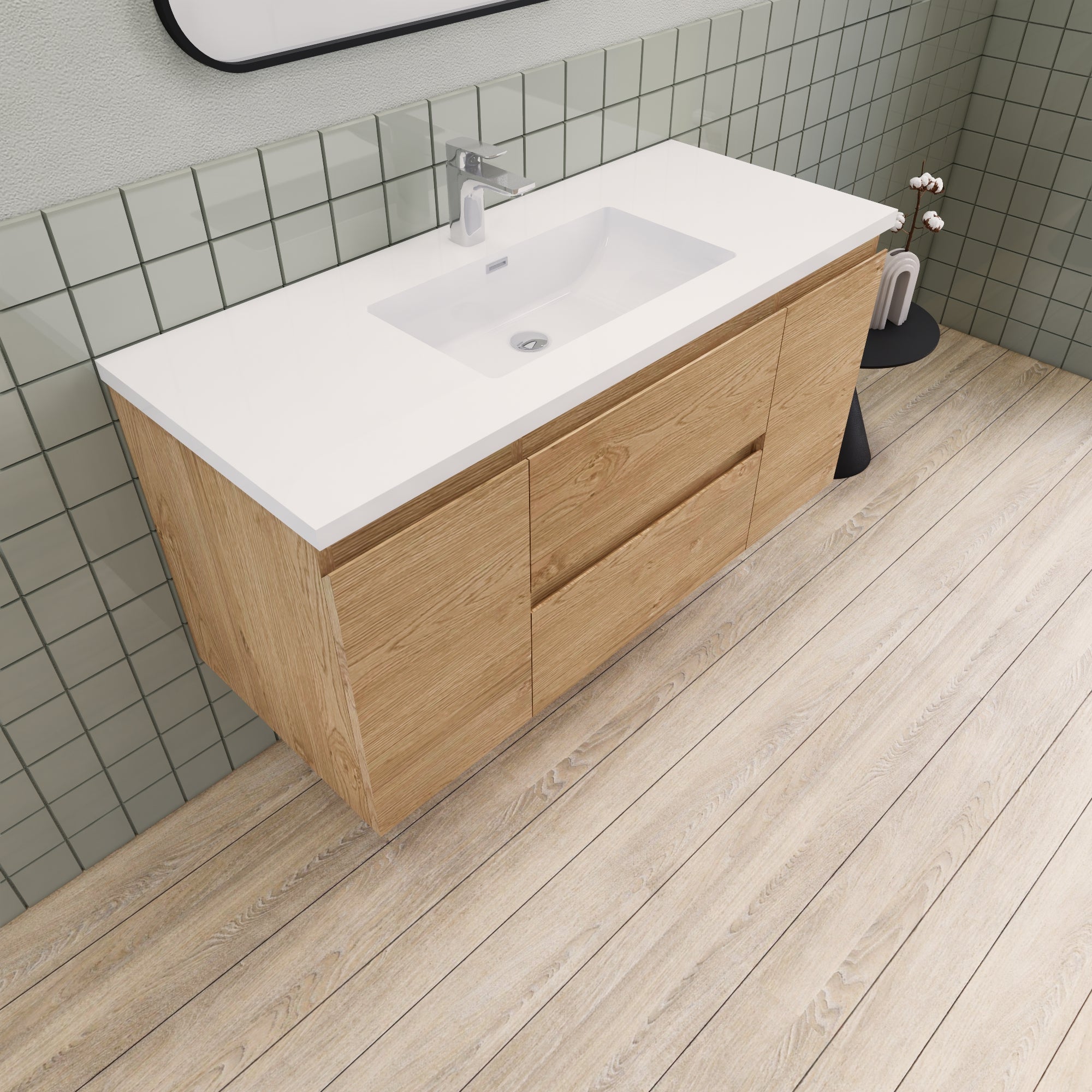 Barton 48 inch Floating Modern Bathroom Vanity