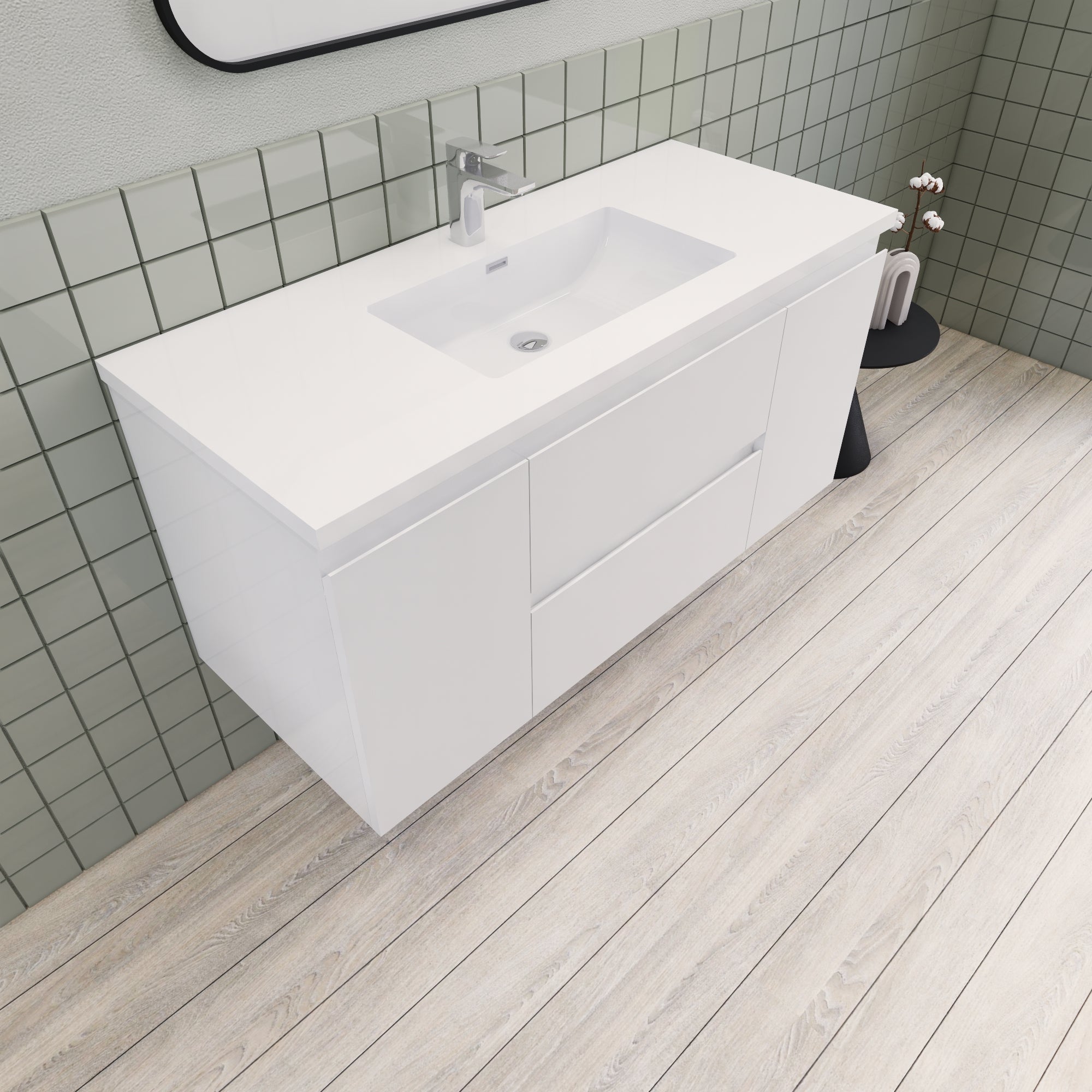 Barton 48 inch Floating Modern Bathroom Vanity