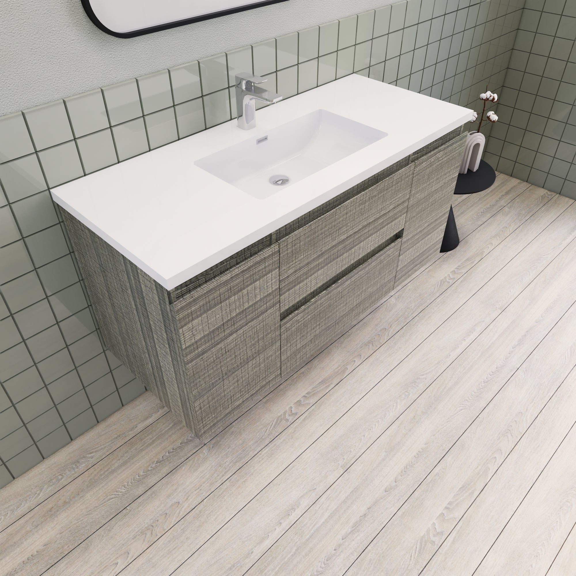 Barton 48 inch Floating Modern Bathroom Vanity