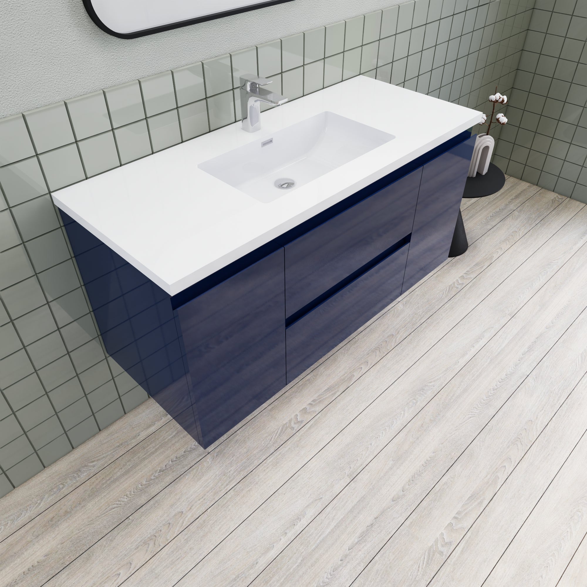 Barton 48 inch Floating Modern Bathroom Vanity