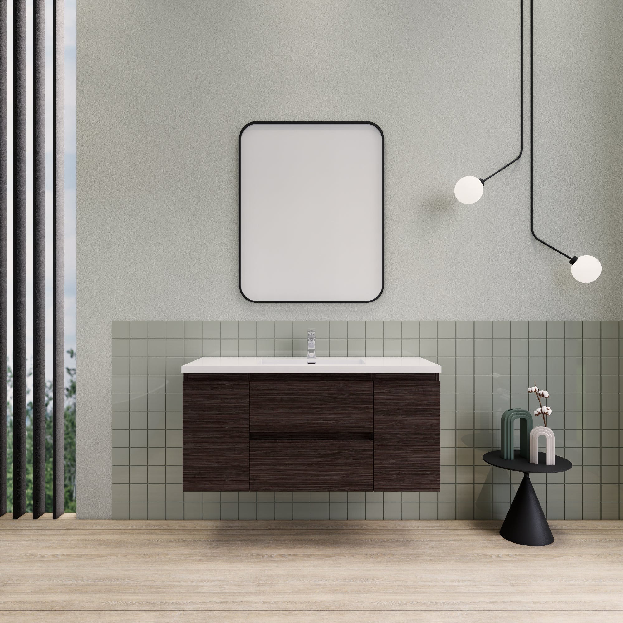 Barton 48 inch Floating Modern Bathroom Vanity