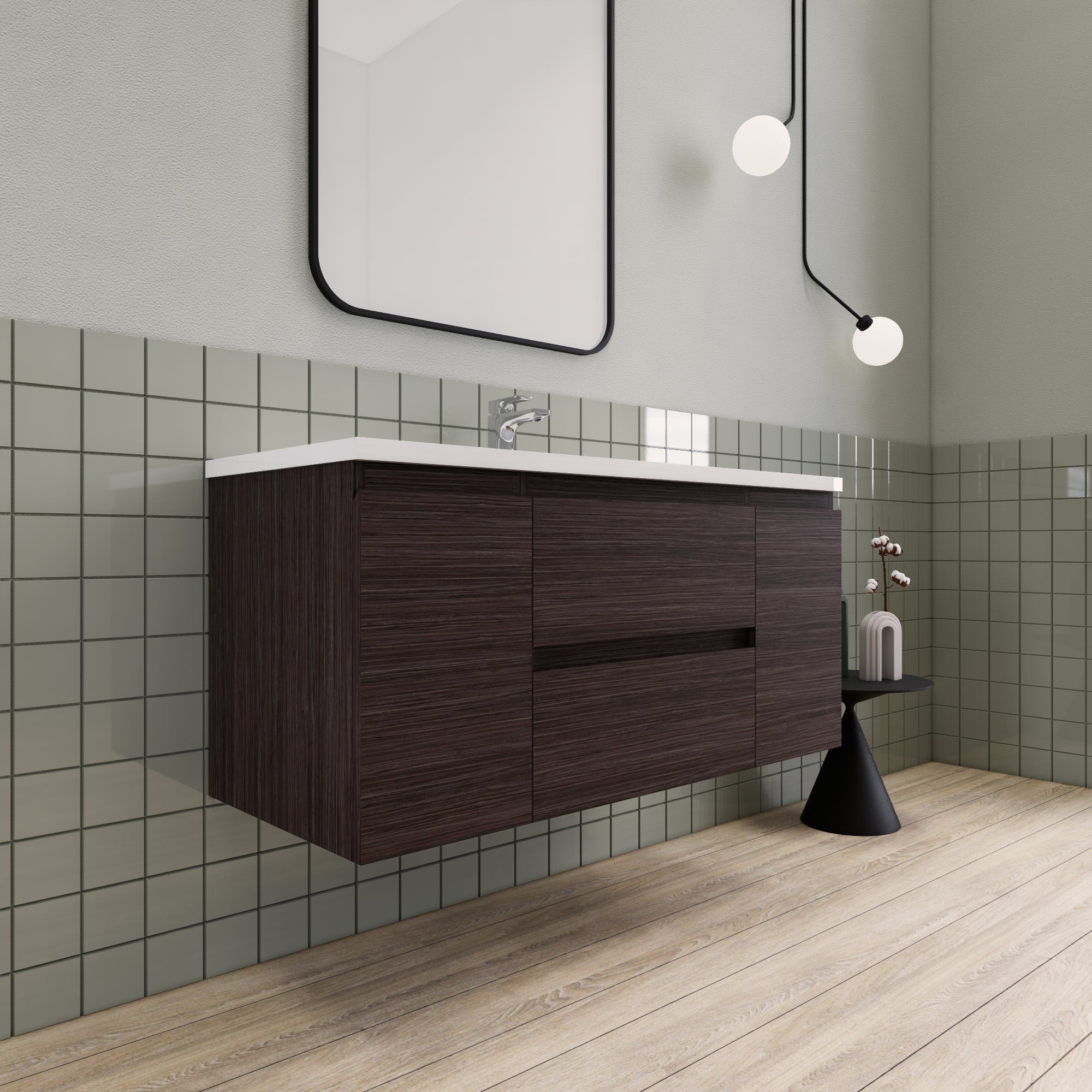 Barton 48 inch Floating Modern Bathroom Vanity