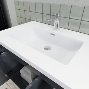 Barton 60 inch Double Sinks Floating Modern Bathroom Vanity