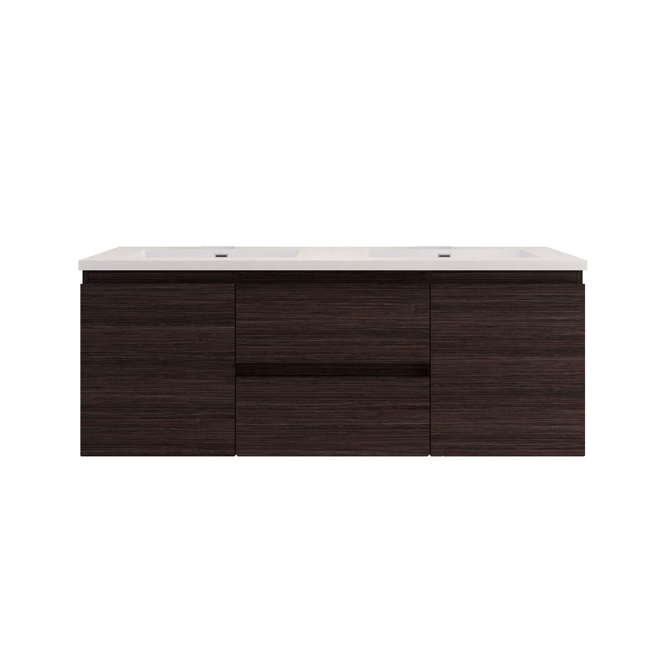 Barton 60 inch Double Sinks Floating Modern Bathroom Vanity