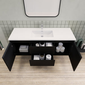 Barton 60 inch Single Sink Floating Modern Bathroom Vanity