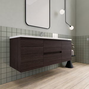 Barton 60 inch Single Sink Floating Modern Bathroom Vanity