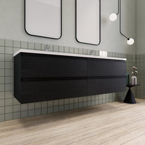 Barton 72 inch Double Sinks Floating Modern Bathroom Vanity