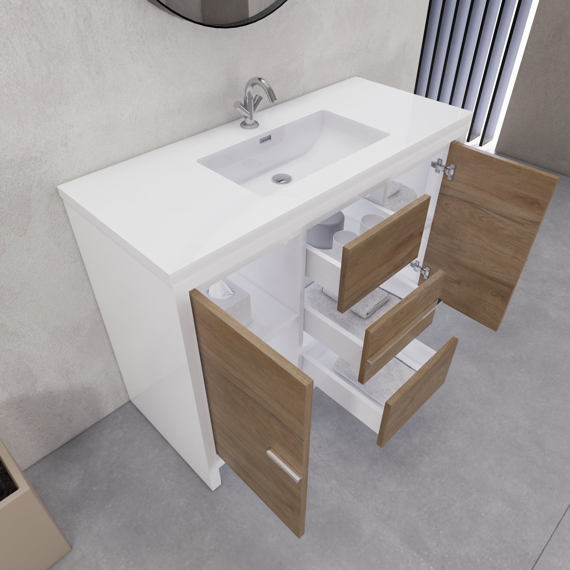 Eden 48" Free-standing Single Bathroom Vanity Set