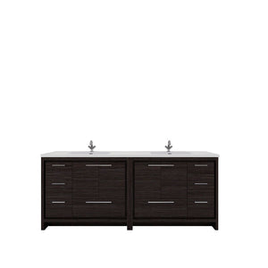 Eden 84" Free-standing Double Sinks Bathroom Vanity Set