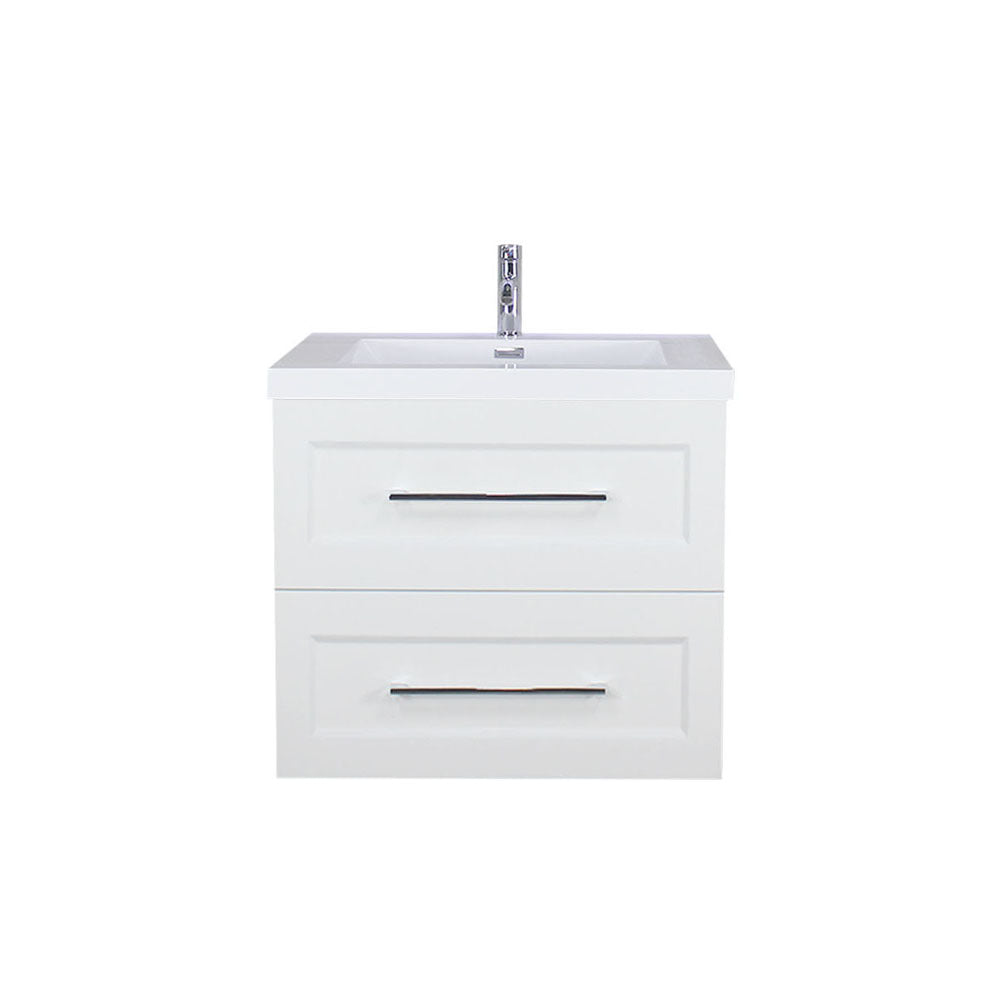 TT 24 Inch Wall Mounted Vanity with Reinforced Acrylic Sink