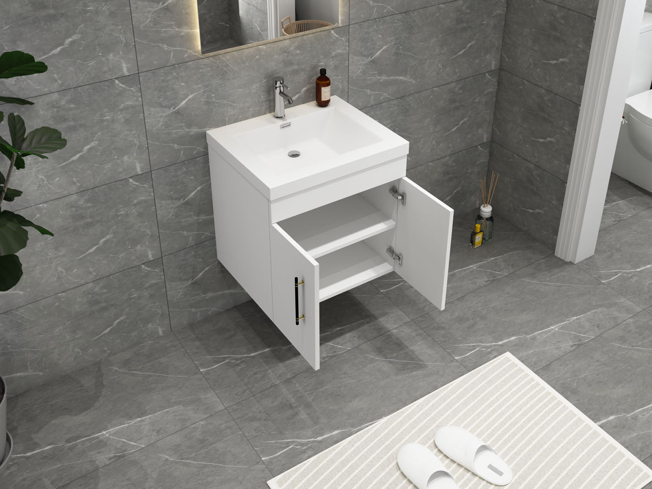 Elsa 24 inch Floating Modern Bathroom Vanity