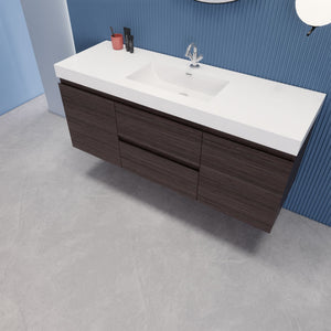 EB2 60 inch Single Floating Modern Bathroom Vanity