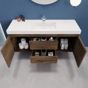 EB2 60 inch Single Floating Modern Bathroom Vanity